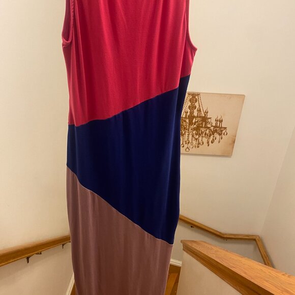 Women's colorblock Pattern Long Lillys Closet Dress (Large) - Picture 5 of 7